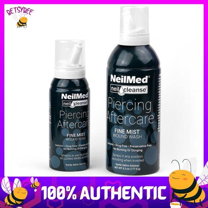 Neilmed Piercing Aftercare Fine Mist Spray Wound Wash 2.6 oz / 6.3