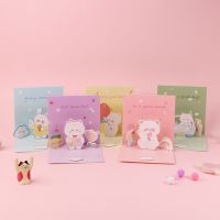 3D Pop-Up Card Cute Rabbit Bear Small Birthday Greeting Cards with Envelope Gift M6CE Greeting Cards
