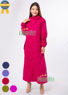 Áo mưa măng tô nữ PU 2 lớp cao cấp vải Hàn Quốc thumbnail
