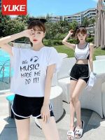 [COD] Swimsuit womens three-piece suit 2022 new trendy split conservative students belly and look thin fairy Ms. swimsuit