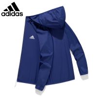 Adidas เสื้อคลุมกันแดด กันลม ระบายอากาศ สวมใส่สบาย เหมาะกับฤดูร้อน สําหรับผู้ชาย