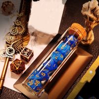 【CW】 Transparent Polyhedral D amp;DCOC Set 7Pcs/Set RPG Fantasy Potion Flask   Dungeons and DnD for Table Games