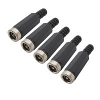 5/10Pcs 5.5 x 2.1mm DC Power Female Socket Welding DC Plug Jack 5.5*2.1mm Soldered Barrel Connector for DIY ProjectsWires Leads Adapters