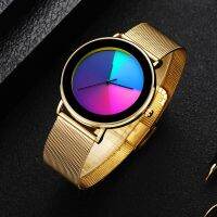 2020 Colorful Casual Quartz Watch Mesh Belt Fashion Quartz Gold Watch Men Watches Luxury Waterproof Clock