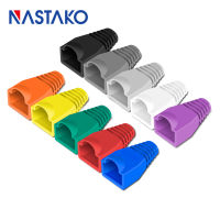 Cat5 Cat5e Cat6 RJ45 Connector Caps Cover Boot RJ45 Ethernet Cable Connector Network Modular Plug Boots 6.0mm Colorful