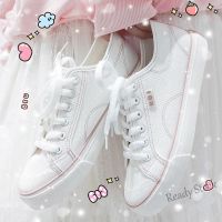 【Ready Stock】 ☸ C39 White shoes小白鞋Womens shoes帆布鞋小白鞋女鞋子女学生韩版最春韩版百搭仙女板布鞋潮流女鞋店