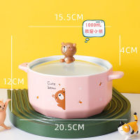 Creative Ceramic Bowl Cute Ramen Instant Noodle Instant Bowl Cup Kawaii Japanese Kids Lunch Bento Box With Tableware Container