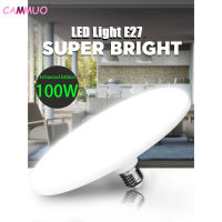 Cammuo หลอดไฟทรงจานบินโคมไฟ LED 220V สีขาวนวล20W 30W 40W 60W 100W หลอดไฟ LED W สำหรับการส่องสว่างในบ้าน