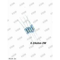 Resistor ตัวต้านทาน 0.24ohm2W 0.26ohm5W 0.27ohm3W