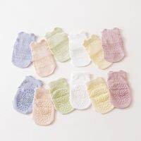 Paragraph 6 pairs of socks baby day pure color thin air stockings hosiery f6 Solid Breathable Anti-slip Floor Cotton Class a Toddler wz4729