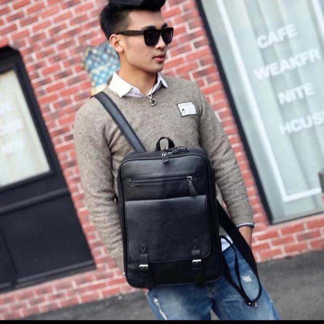 Korean Leather Backpack Model 2 Lazada PH