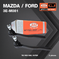 ลูกหมากคันชักนอก MAZDA / FORD BT50 PRO 2WD ปี 2011-2021 / Ranger 2WD ปี 2011-2021 มาสด้า / ฟอร์ด บีที50 / เรนเจอร์ / 3E-M081 / ยี่ห้อ 333 (1คู่ 2 ตัว) TIE ROD END, OUTER (ซ้าย / ขวา)