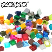 Marumine 200ชิ้น1X1ลาดอิฐหลังคาอิฐคลาสสิกสร้าง MOC บล็อกตัวต่อชิ้นส่วน50746 54200 022ของเล่นก่อสร้าง DIY