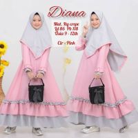 Priskila Cell Diana Syari Kids KF Ity Material Crepe Age 9-12 Years Tops Beautiful New Model Blouse Kekinian OOTD Tops Blouse Tops Newest Women 2022 Blouse Women Korean Style