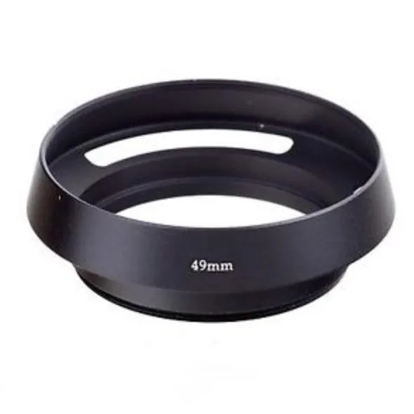 49mm Vintage Style Vented Hood For All Lenses With 49mm Filter Thread