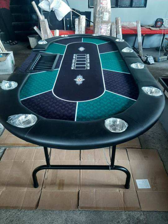 FOLDABLE POKER TABLE 10 PLAYERS / CASINO FOLDING POKER TABLE for