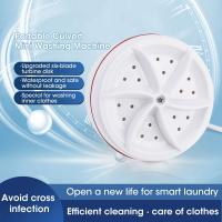 Portable Washing Machine for socks Turbo Washer Mini Washing Machines with USB Power Supply Suction Cups for Home Travel Trip