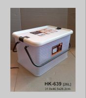 Keyway กล่องเก็บของพร้อมฝาปิด(ซ้อนกันได้) ขนาด 26 L รุ่น HK-639