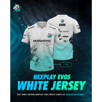 2023 New Nexplay Evos Shirt White Jersey Full Sublimation 3D T-Shirt Summer Short Sleeve Tee{plenty}