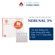 Chính hãng Dung dịch khí dung Nebusal 3% vệ sinh đường thở