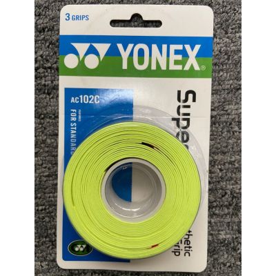 【Ready Stock】Yonex Grip AC102EX AC102C (3pcs in 1 Roll Pack) Yonex Super Grap Synthetic Overgrip Tennis Grip
