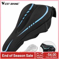 【LZ】☒✁  West biking macio engrossado capa de assento da bicicleta respirável sela capa confortável espuma montanha ciclismo almofada capa almofada