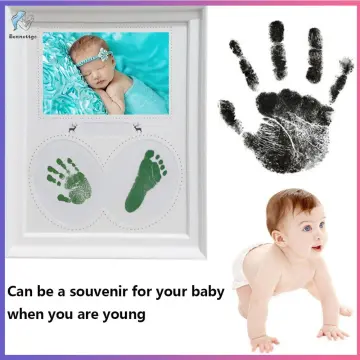 Baby Hand Foot Print Kit Inkless Contact Handprint Imprint Safe Non-Toxic  Prints Souvenir for Toddlers Accessories for Baby Paw