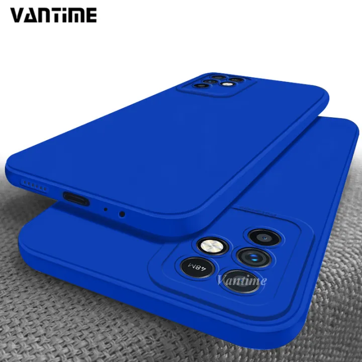 Vantime For Infinix Note Square Edges Case Liquid Silicone Casing