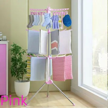 OSUKI Stainless Steel Clothes Drying Rack Foldable (3 Tier)