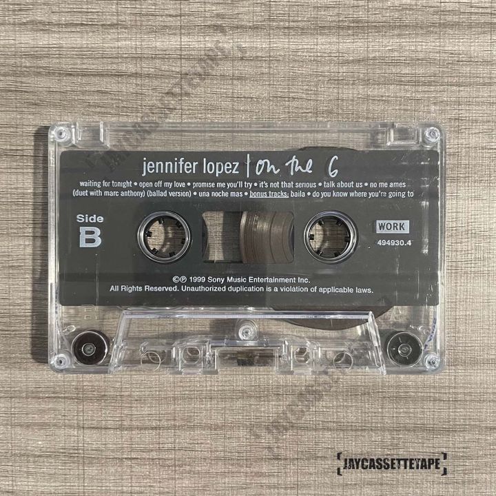 เทปเพลง-เทปคาสเซ็ต-เทปคาสเซ็ท-cassette-tape-เทปเพลงสากล-jennifer-lopez-อัลบั้ม-on-the-6
