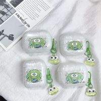 shuohaa173 เคสแข็ง AirPods Pro2 AirPods Pro Airpods 3 gen3 AirPods 2 Fashion Cute Cartoon keroppi Frog กบ Shell Texture Protective Hard Case