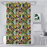 Everybirdy Pattern Birds Parrots Bathroom Shower Curtains Cute Bird Animal Waterproof Partition Curtain Home Decor Accessories