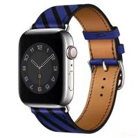 ♗ สายหนังสำหรับ Apple Watch 6 5 4 SE 44 มม. 40 มม. หัวชั้น cowhide สร้อยข้อมือสำหรับ iwatch 3 2 1 42 มม. 38 มม.