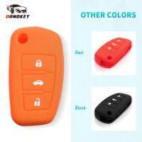 liangzil86 Dandkey 3 Buttons Car Silicone Key Cover Styling Case Cover Fob Shell For Audi A1 A3 Q3 Q7 R8 A6L TT Key Case Four Car Styling