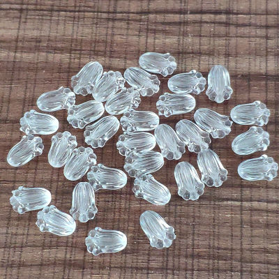 New Arrival! 12x8mm 1800pcs Acrylc Clear Tulip Flower Beads For Necklace Earrings DIY Parts,Jewelry Findings &amp; Components