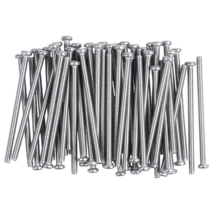 new-m2-5-x-40mm-304-stainless-steel-phillips-head-screws-bolt-60pcs