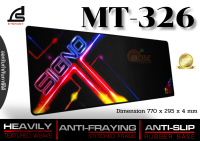 MOUSE PAD (เมาส์แพด) SIGNO (MT-326) NEONER-2 ANTI-SLIP RUBBER BASE HEAVILY TEXTURED WEAVE (770 x 295 x 4 mm) -ของแท้