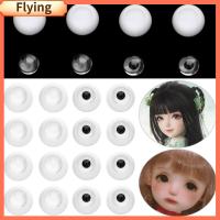 FLYING 1Set 8~26mm เครื่องประดับ DIY แผ่นปิดตาใสและดำ ตาตุ๊กตาอะคริลิค ของเล่นลูกตา ติดดินโคลน