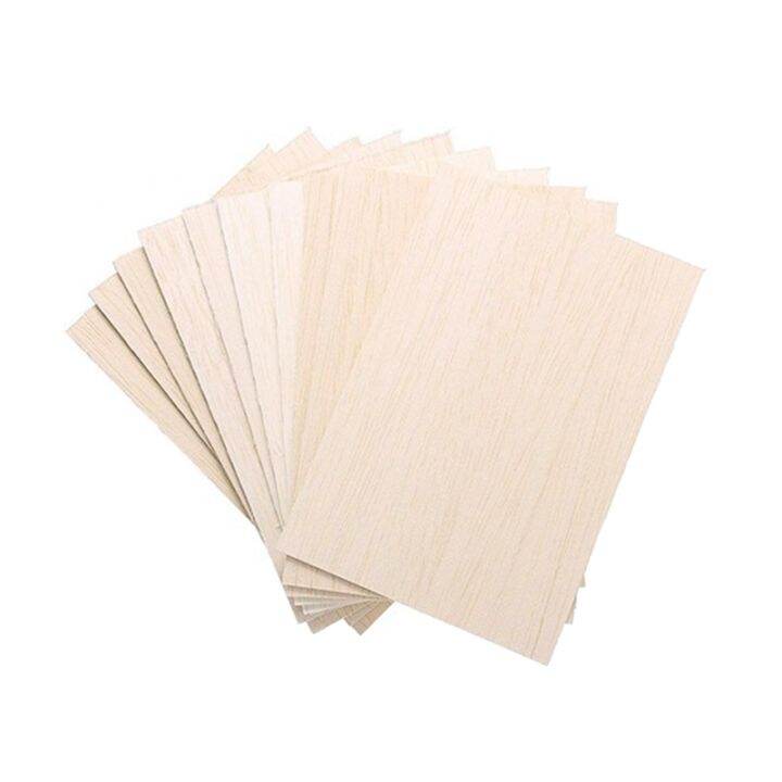 10 Pack Unfinished Wood Sheets,Balsa Wood Thin Wood Board for House