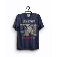 เสื้อเชิ้ตลาย Taylor Swift เสียงเพลง รองเท้าผ้าใบ The Red Tour 2014 สําหรับผู้ชาย