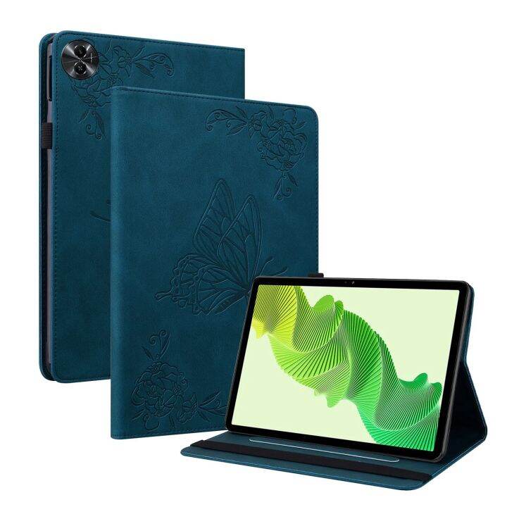 Shockproof Butterfly Pattern Leather Tablet Case for Realme Pad 2 11.5
