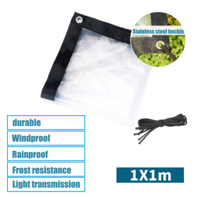 NEW Transparent Rainproof Shed Cloth Tarpaulin Lightweight Waterproof Tarp Cover Tent Shelter