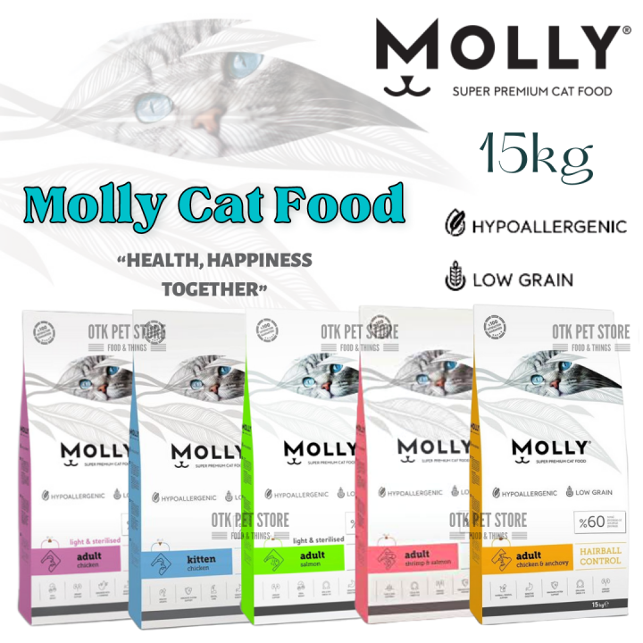 Molly Super Premium Cat Food For Adult & Kitten 15kg Lazada
