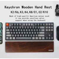 Keychron Mechanical Keyboard Hand Rest Desktop Walnut Solid Wood Original Cut Wrist Rest Suitable For K2 K3 K4 K6 K8 C1 C2 Palm