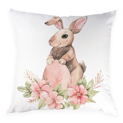 Cartoon Easter Eggs Decorative Throw Pillows Cases Cute Bunny Cushion Cover Letters Sofa Home Decoration Accessories for Kids