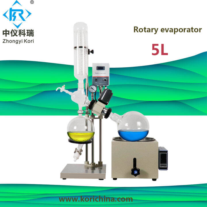 RE501 Rotary evaporator 5liter Vacuum Evaporation Flask with Water oil