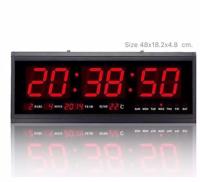 นาฬิกาดิจิตอล LED NUMBER CLOCK แขวนผนัง(ตัวเลขสีแดง) รุ่น HB4819SM