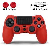 Tech-Savy เคสยางซิลิโคนนิ่ม18สีสำหรับ PS4 Gamepad ฝาครอบป้องกันสำหรับ Play Station4 Pro คอนโทรลเลอร์สไตล์ลายพราง