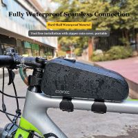 CXWXC กระเป๋าจักรยานกันน้ำ MTB Road Commute Bike Accessories Top Tube Front Frame Cycling Bag Stem Pouch Mobile Phone Bag