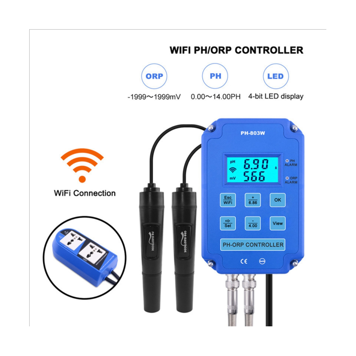 Digital Ph Wifi Orp Redox 2 In 1 Controller Monitor Output Power